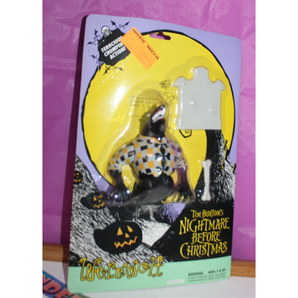 Disney The Nightmare Before Christmas Werewolf W/ Chomping Action Toy 1993 NBC
